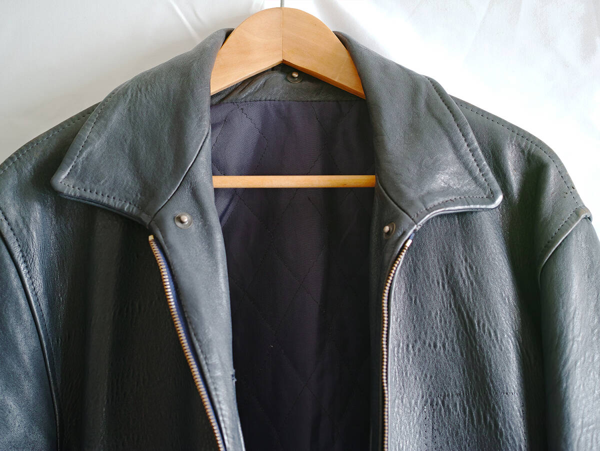 希少美品フランス レザーフライトジャケット vintage ヴィンテージ militaria COMOLI auralee graphpaper LE l'echoppe_画像6