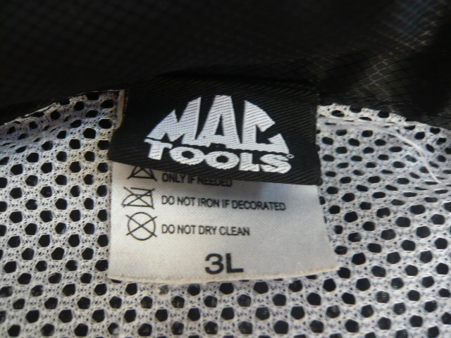 ☆MAC TOOLS☆マックツール☆廃版品☆フード付☆ジャケット☆ブルゾン☆前後ロゴプリント☆3Ｌサイズ☆ブラック☆送料230円☆_画像10