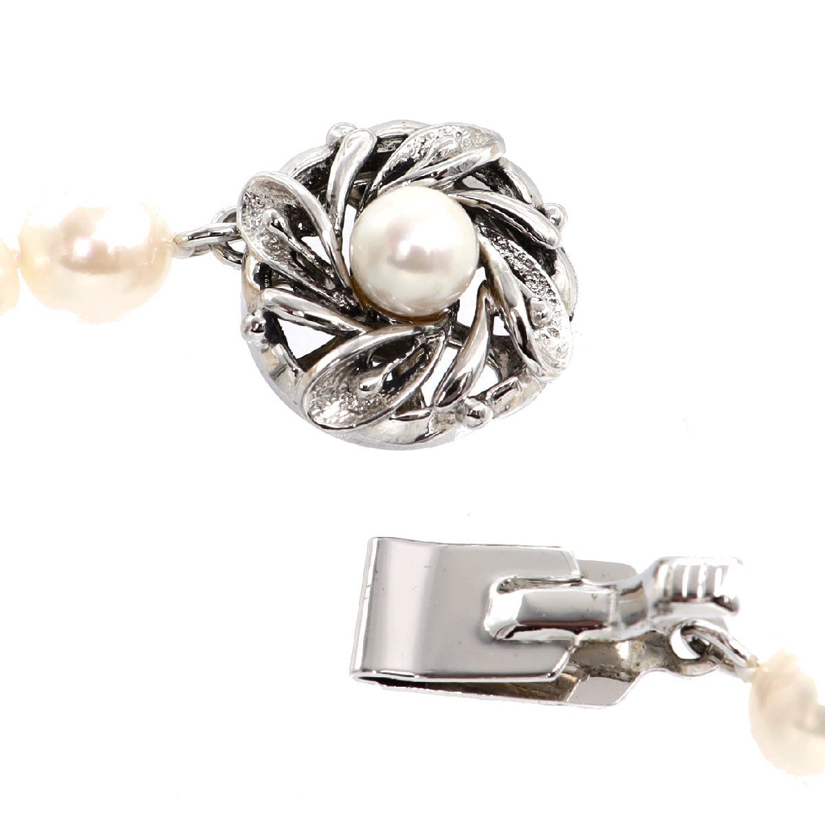 SV金具 アコヤパール ロングネックレス 6.0~6.5mm 122.5cm 真珠■08C73_画像5