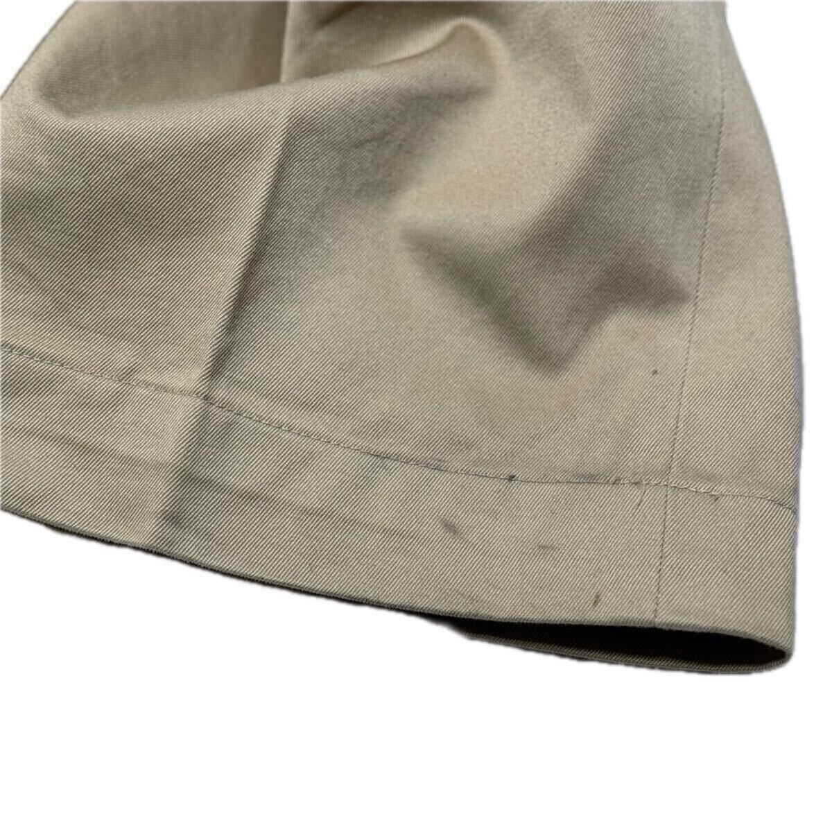 BARRY BRICKEN David チノパン 30 アメリカ製 Made in USA アメリカ製 BEAMS PLUS取扱 バリーブリッケン コットン ベージュ カーキ パンツ_画像4