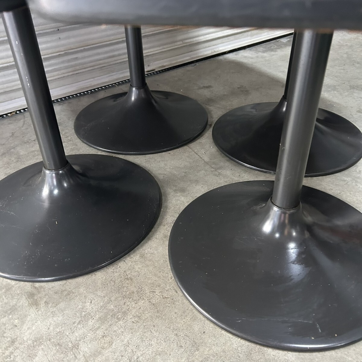 matsuoka マツオカ 麻雀 サイドテーブル 4台セット 2段 麻雀卓用 黒_画像3