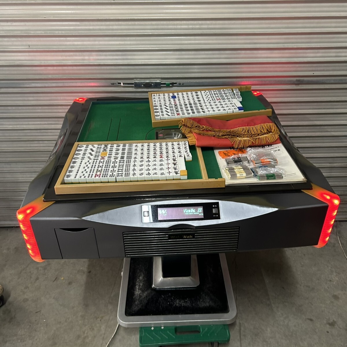 全自動麻雀卓 雀友アルファWakWak2 麻雀牌 点棒 動作確認済み_画像1