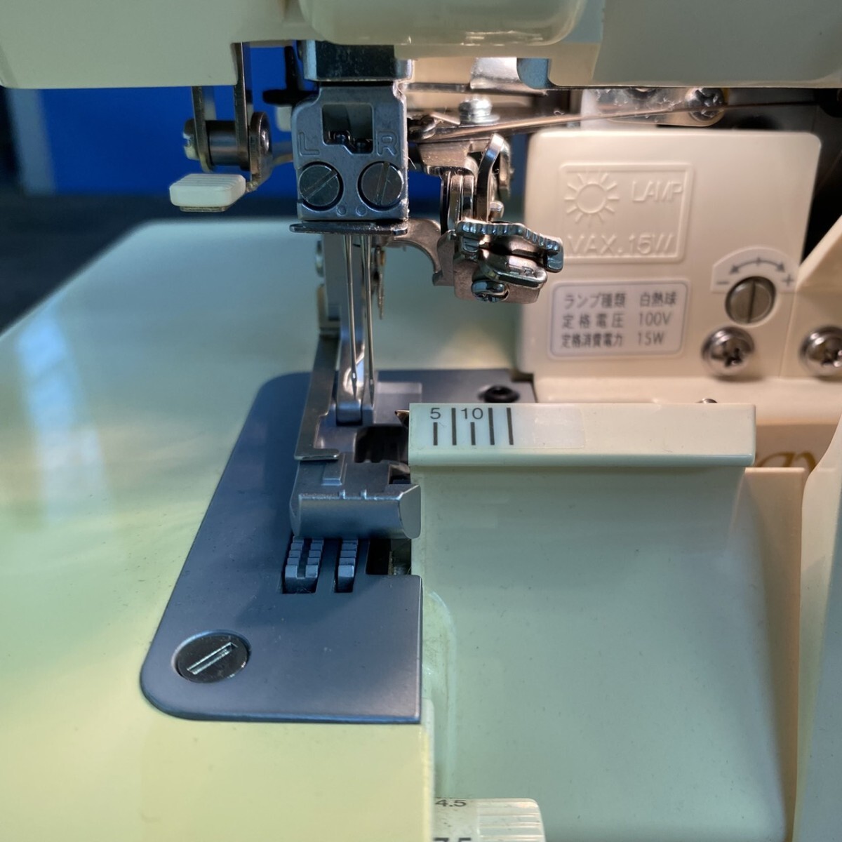 JUKI ジューキ ロックミシン baby lock 糸取物語 wave BL68W フットペダル付き 手芸 動作確認済_画像7