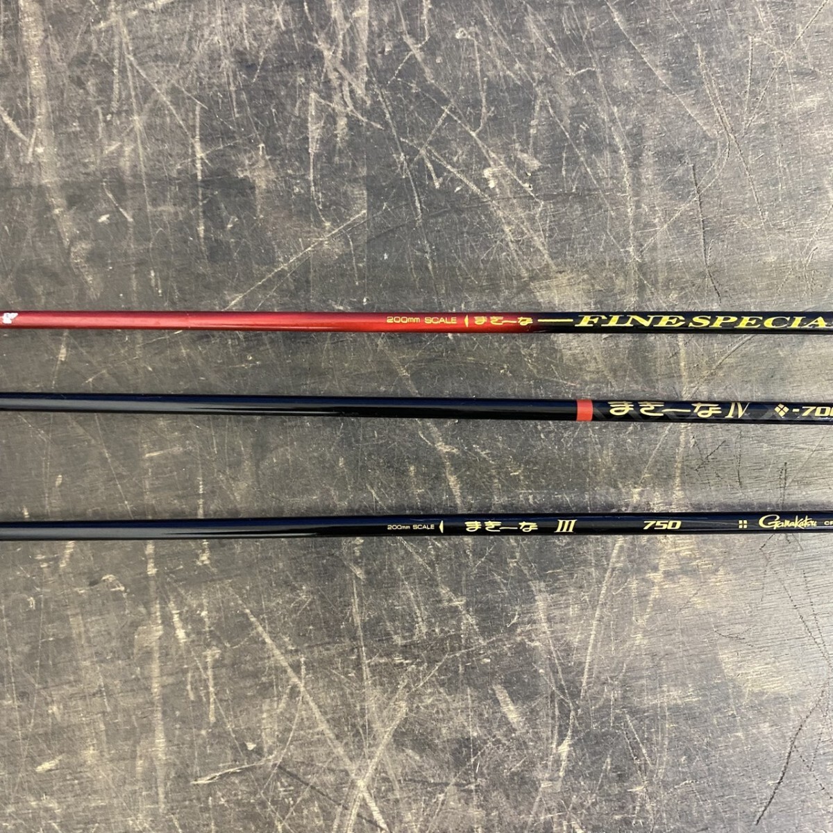 Gamakatsu まきーな3本まとめ FINE SPECIAL Ti-700 まきーなⅣ -700 まきーなⅢ 750 まきえ杓_画像4