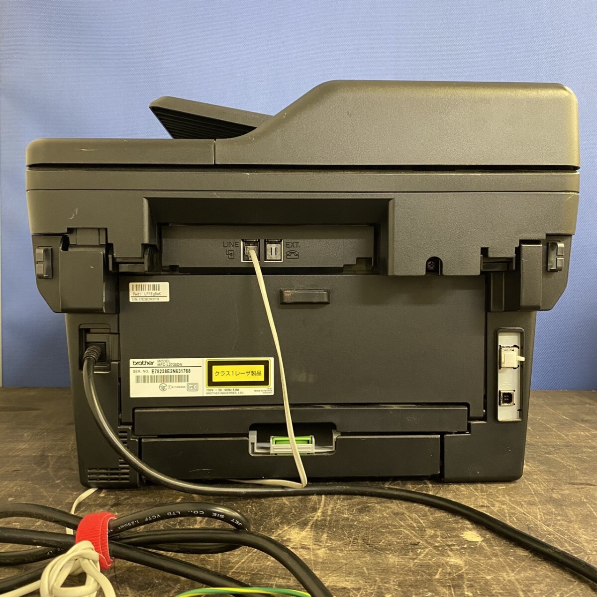 レーザープリンタ brother MFC-L2730DN ブラザー モノクロ 複合機 ファックス コピースキャナー FAX印刷枚数17580 動作確認済_画像4