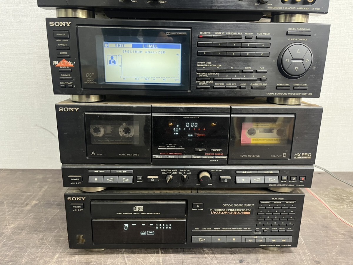 SONY ソニーシステムコンポ TA-V810 ST-V810TV TC-V810 SDP-V810 CDP-V810 現状品_画像3