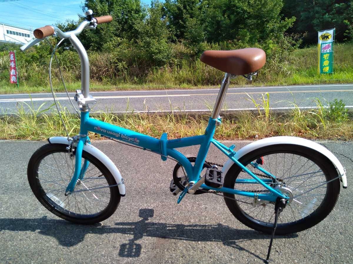 新品！未使用！NOVAうさぎ 折りたたみ自転車 20インチ シングルギヤ_画像1