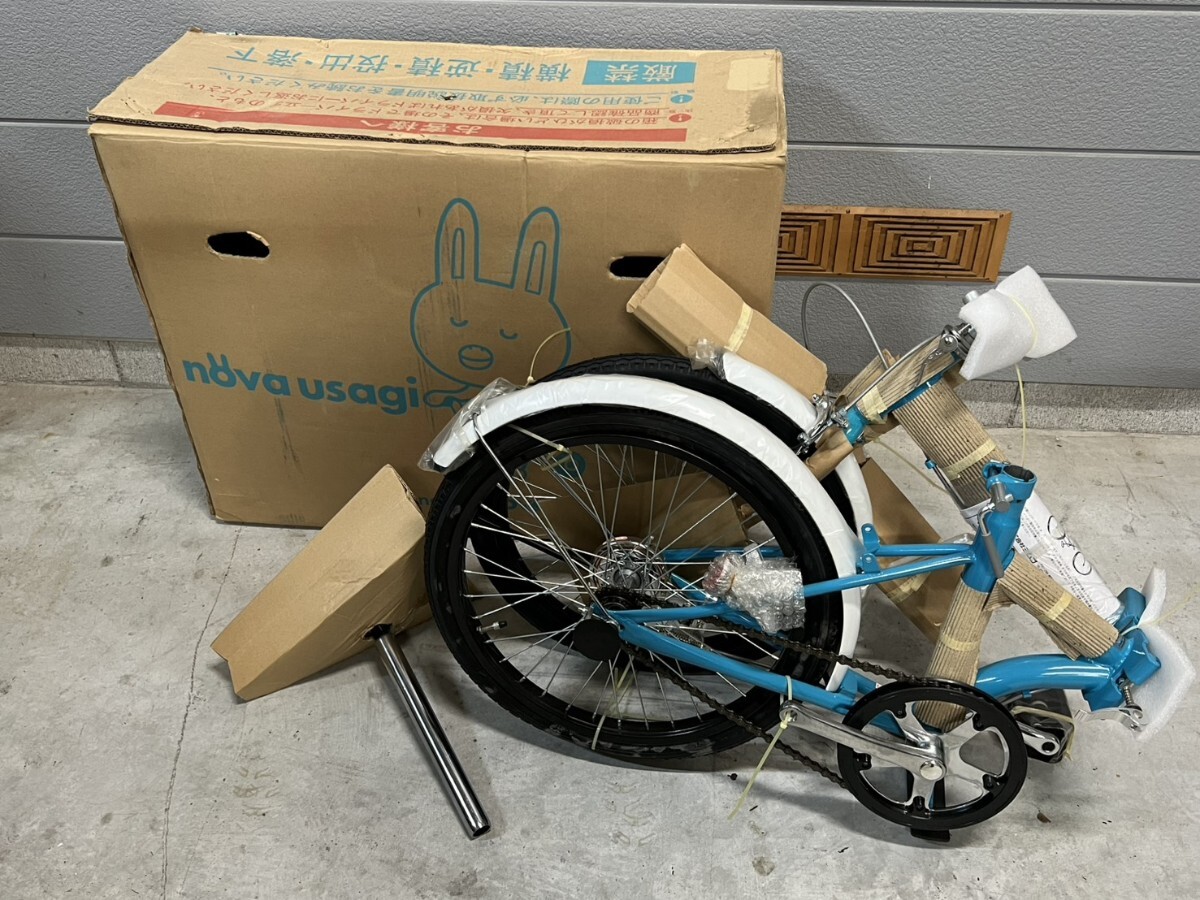 新品！未使用！NOVAうさぎ 折りたたみ自転車 20インチ シングルギヤ_画像4