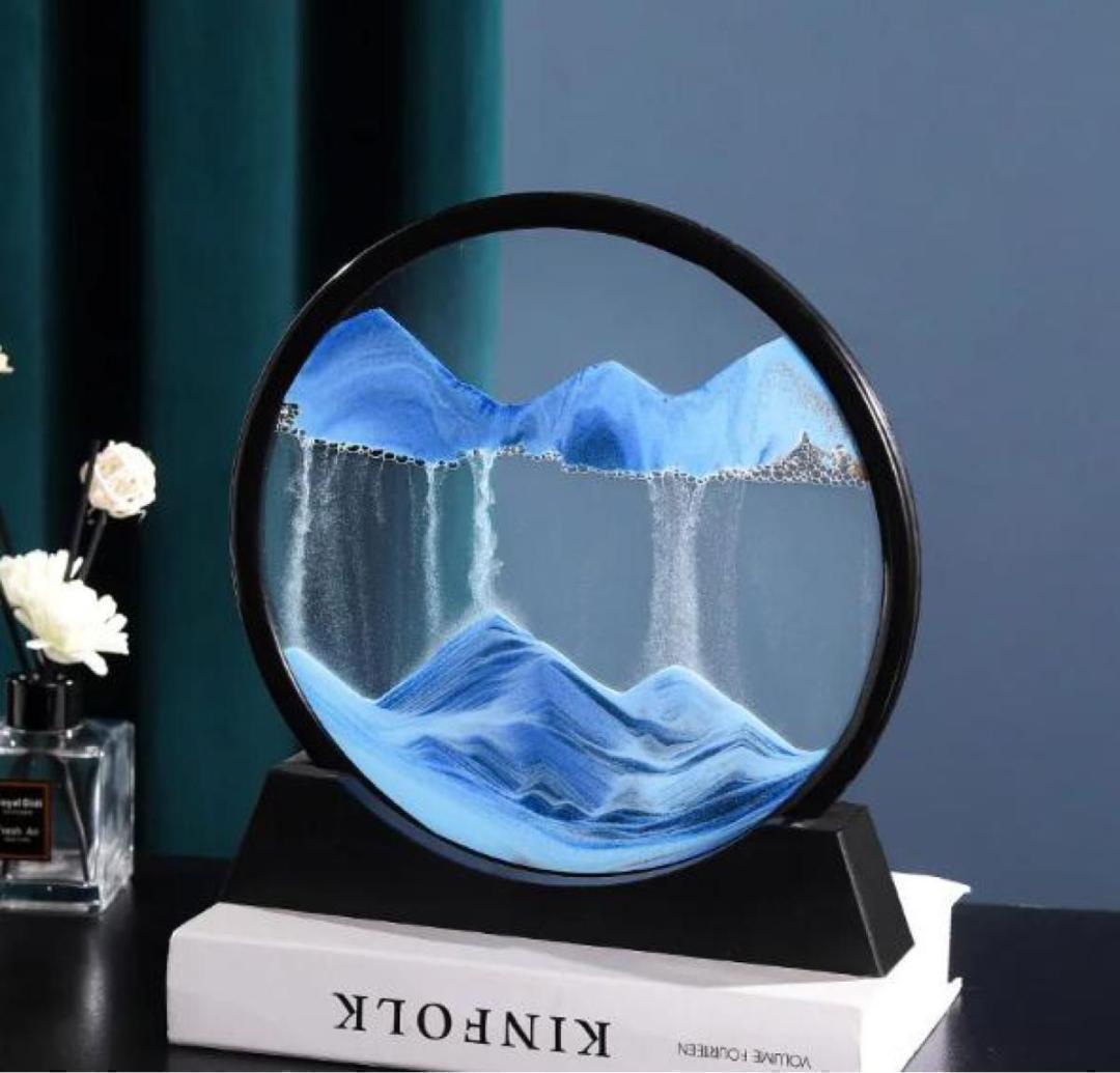 インテリア サンドピクチャー 置物 サンドアート 流砂絵 アート 神秘 風水 砂_画像1