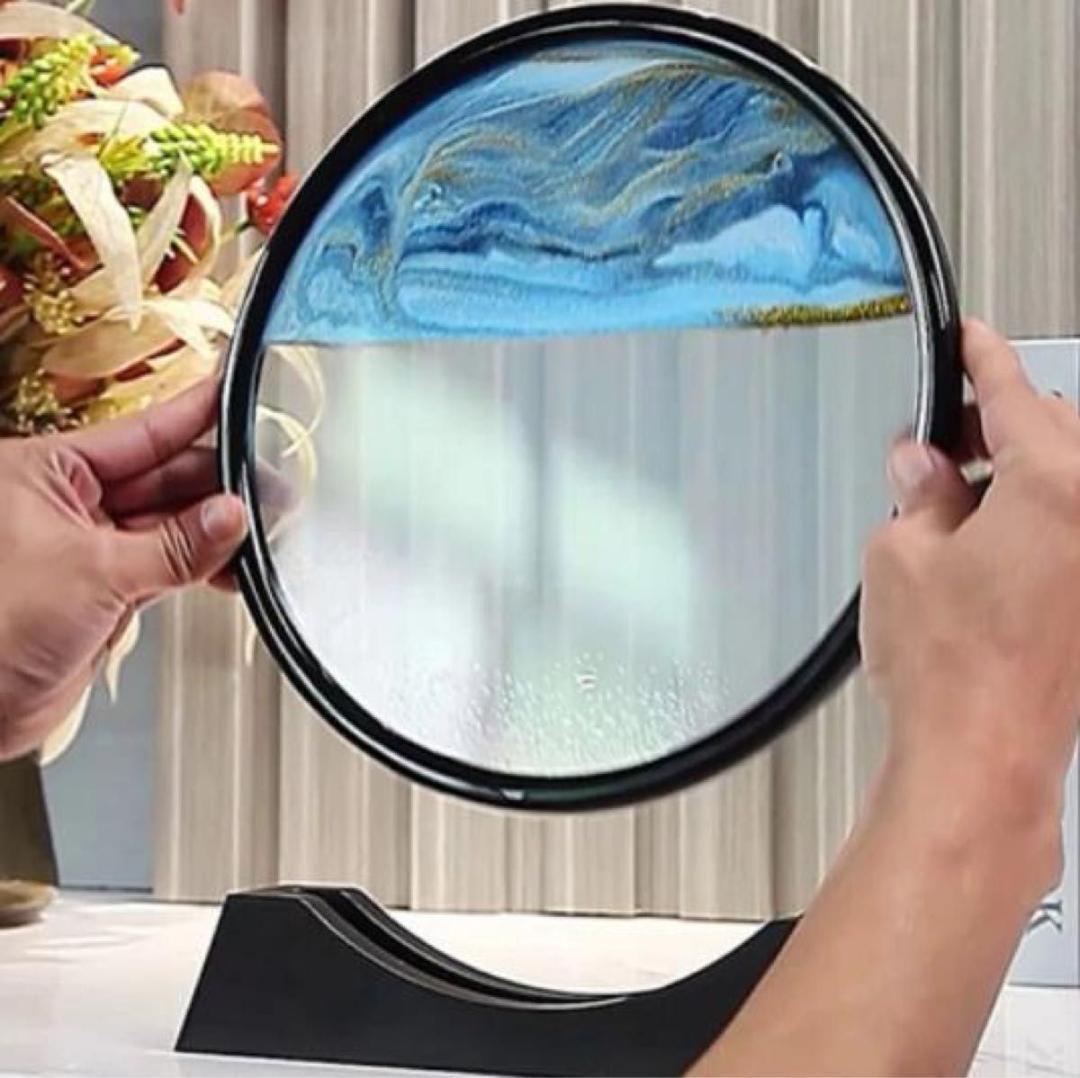 インテリア サンドピクチャー 置物 サンドアート 流砂絵 アート 神秘 風水 砂_画像4