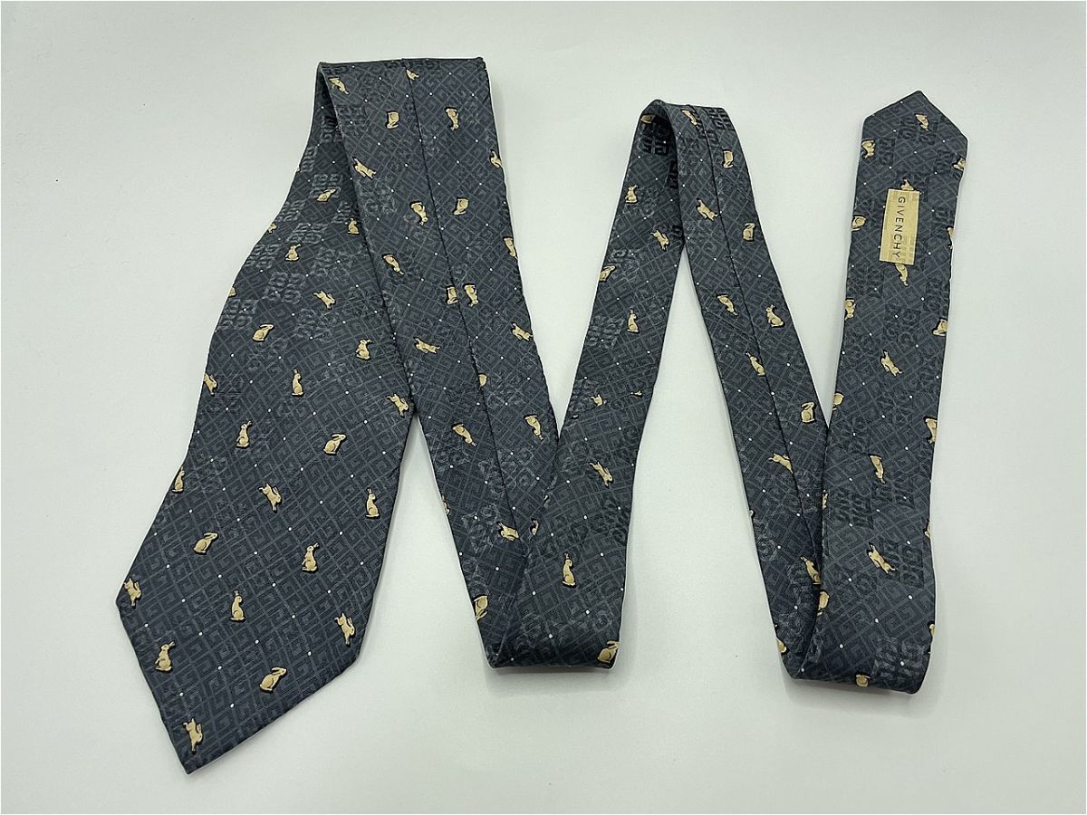  с биркой [ очень красивый товар ]GIVENCHY Givenchy все тень Logo рисунок галстук 3шт.@ и больше бесплатная доставка мужской серый 1003234