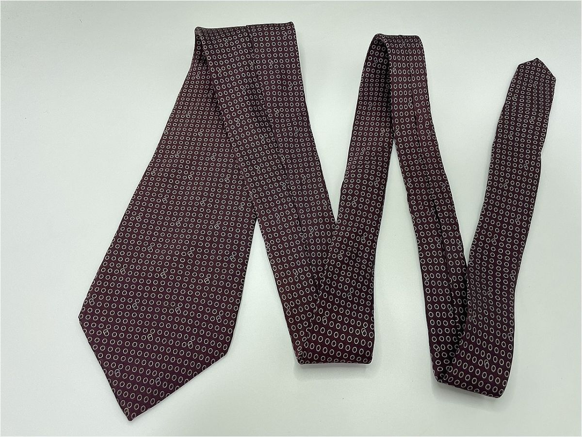 【超美品】DKNY　ダナキャラン　ドット柄 ネクタイ 3本以上 送料無料 メンズ ブラウン　1004120_画像3
