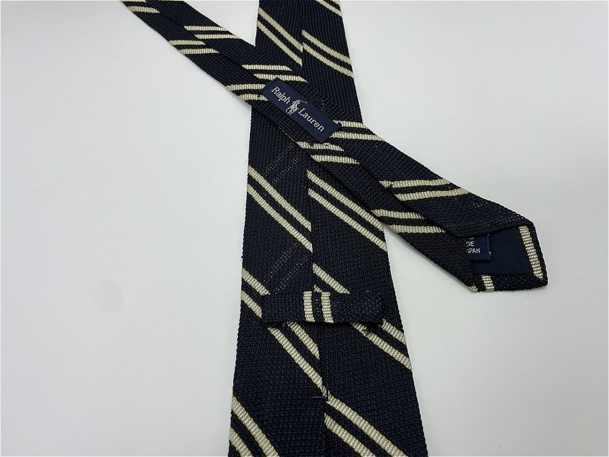 【超美品】Ralph Lauren　ラルフローレン　レジメンタル柄 ネクタイ 3本以上 送料無料 メンズ ネイビー　1102050_画像2