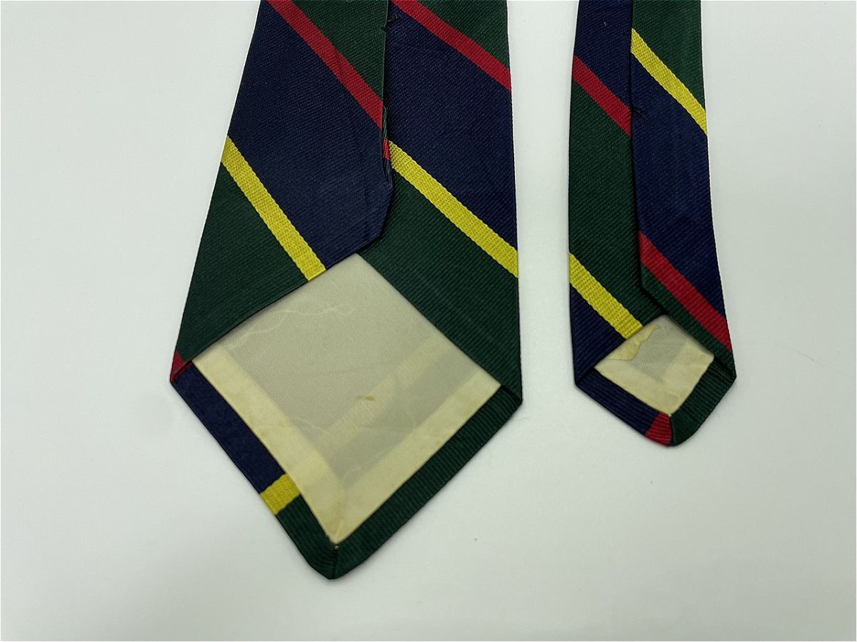 【美品】BrooksBrothers　ブルックスブラザーズ　レジメンタル柄 ネクタイ 3本以上 送料無料 メンズ ネイビー　1101044_画像3