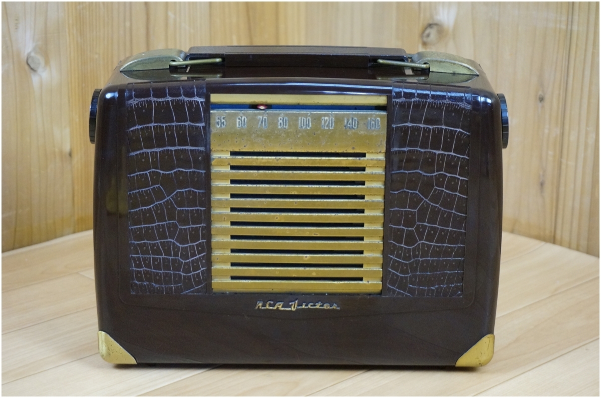 [ Vintage ] RCA Victor U.S.A. * Victor * портативный вакуумная трубка радио * MODEL BX-57