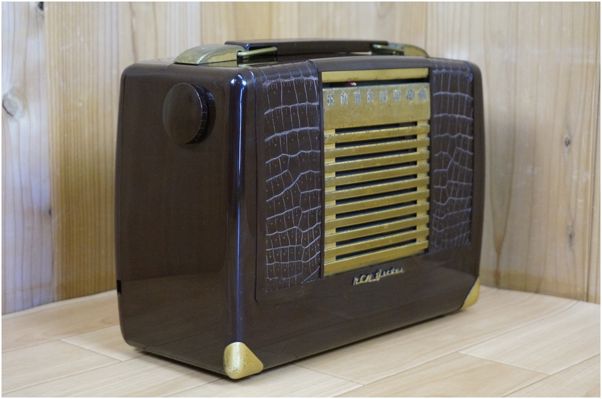 [ Vintage ] RCA Victor U.S.A. * Victor * портативный вакуумная трубка радио * MODEL BX-57