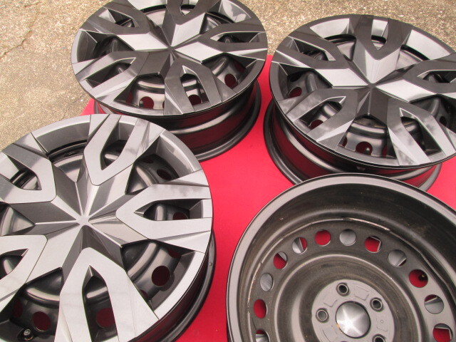 ★新車外し トヨタ 新型 60系 プリウス純正スチールホイール4本セット C-HR スタッドレス用に_画像8