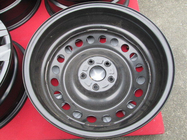★新車外し トヨタ 新型 60系 プリウス純正スチールホイール4本セット C-HR スタッドレス用に_画像4