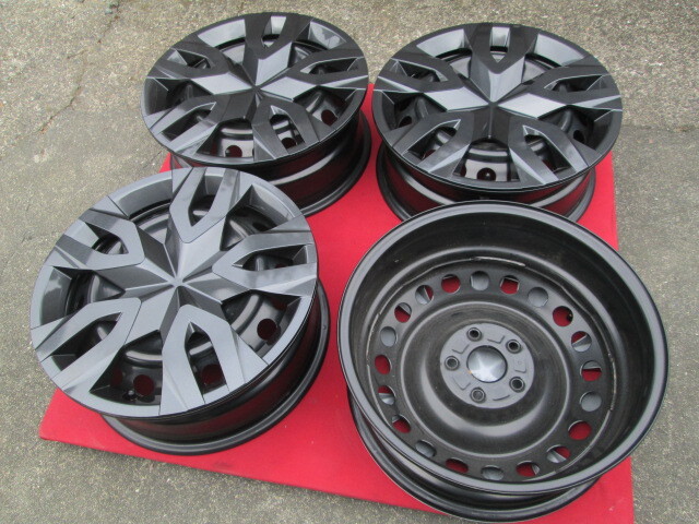 ★新車外し トヨタ 新型 60系 プリウス純正スチールホイール4本セット C-HR スタッドレス用に_画像9