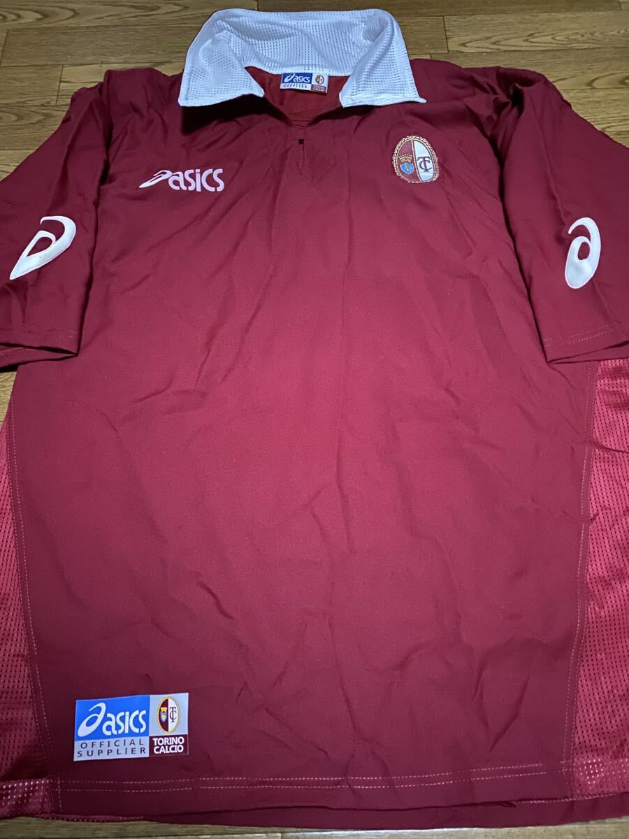 2002 トリノFCホームユニフォーム　ASICS社製（株）アシックス　二重レイヤー　ルカレッリ　オスマノフスキ　フランコ　バルザレッティ_画像1
