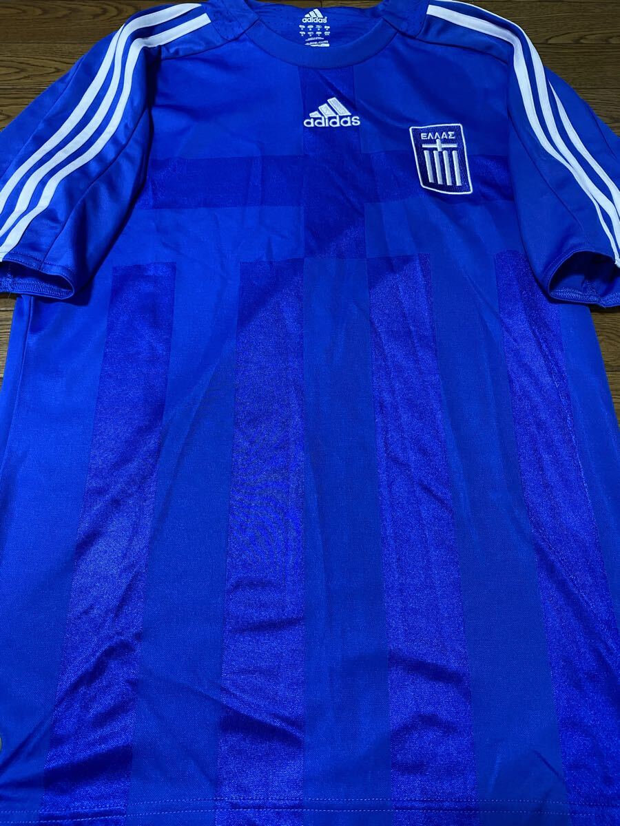 2008 ギリシャ代表AWAYユニフォーム　ADIDAS アディダスジャパン　カラグーニス　サマラス　ハリステアス　キルギアコス　グーマス　デラス_画像1