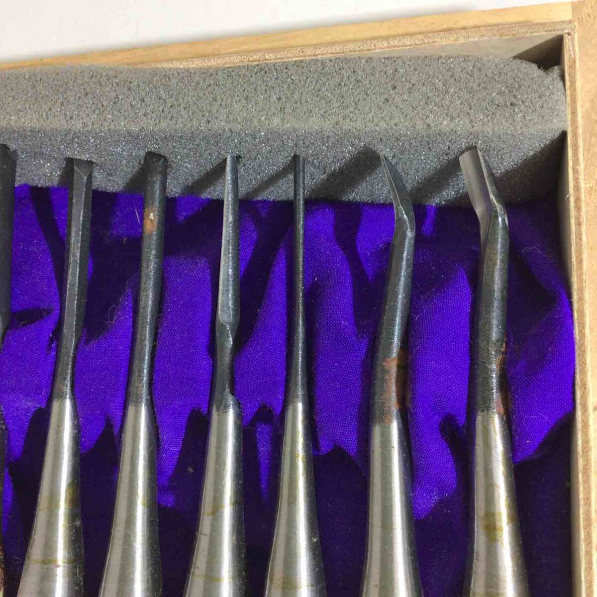 [ не использовался товар ] Kiyoshi . произведение дерево гравюра только . комплект 15шт.@.* рубанок * плотничный инструмент блохи 