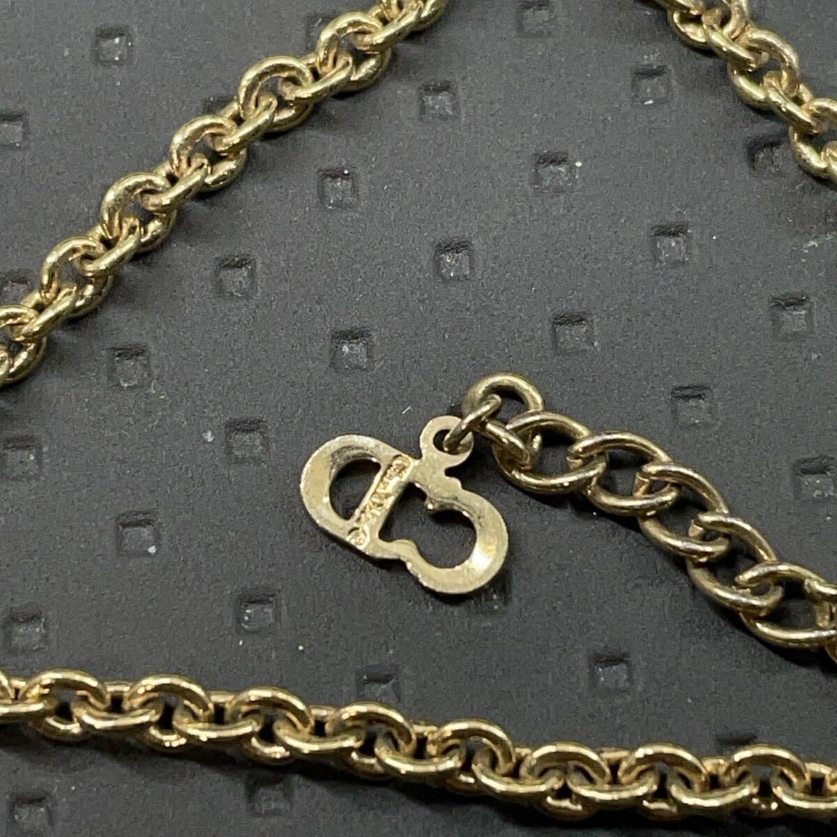 7） 1円スタート！！ クリスチャンディオール ネックレス ロゴ ゴールド ヴィンテージ_画像8