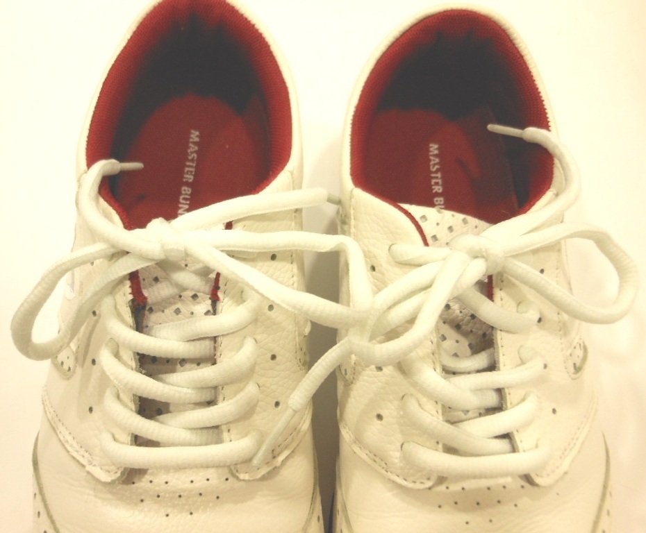 ★美品・MASTER BUNNY EDITION マスターバニーエディション スパイクレスゴルフシューズ ホワイト系 25.5★_画像8