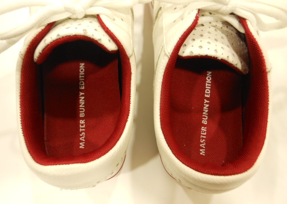 ★美品・MASTER BUNNY EDITION マスターバニーエディション スパイクレスゴルフシューズ ホワイト系 25.5★_画像9