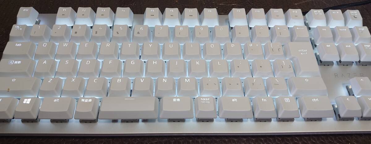 Razer BLACKWIDOW LITE メカニカルキーボード RZ03-0264 ホワイト 白 white ゲーミングキーボード_画像2