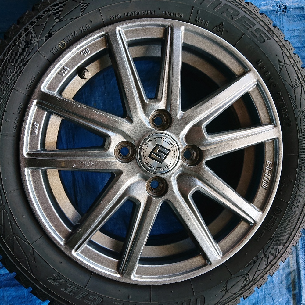 155/65R14　TOYOオブザーブGIZ2 ＋ 14×4.5J アルミ　４本セット_画像5