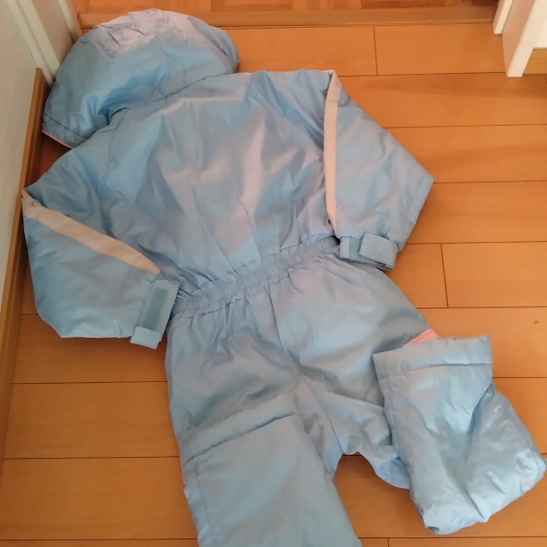 スキーウェア　サイズ110cm　つなぎ　雪遊び　水色　子供用_画像4