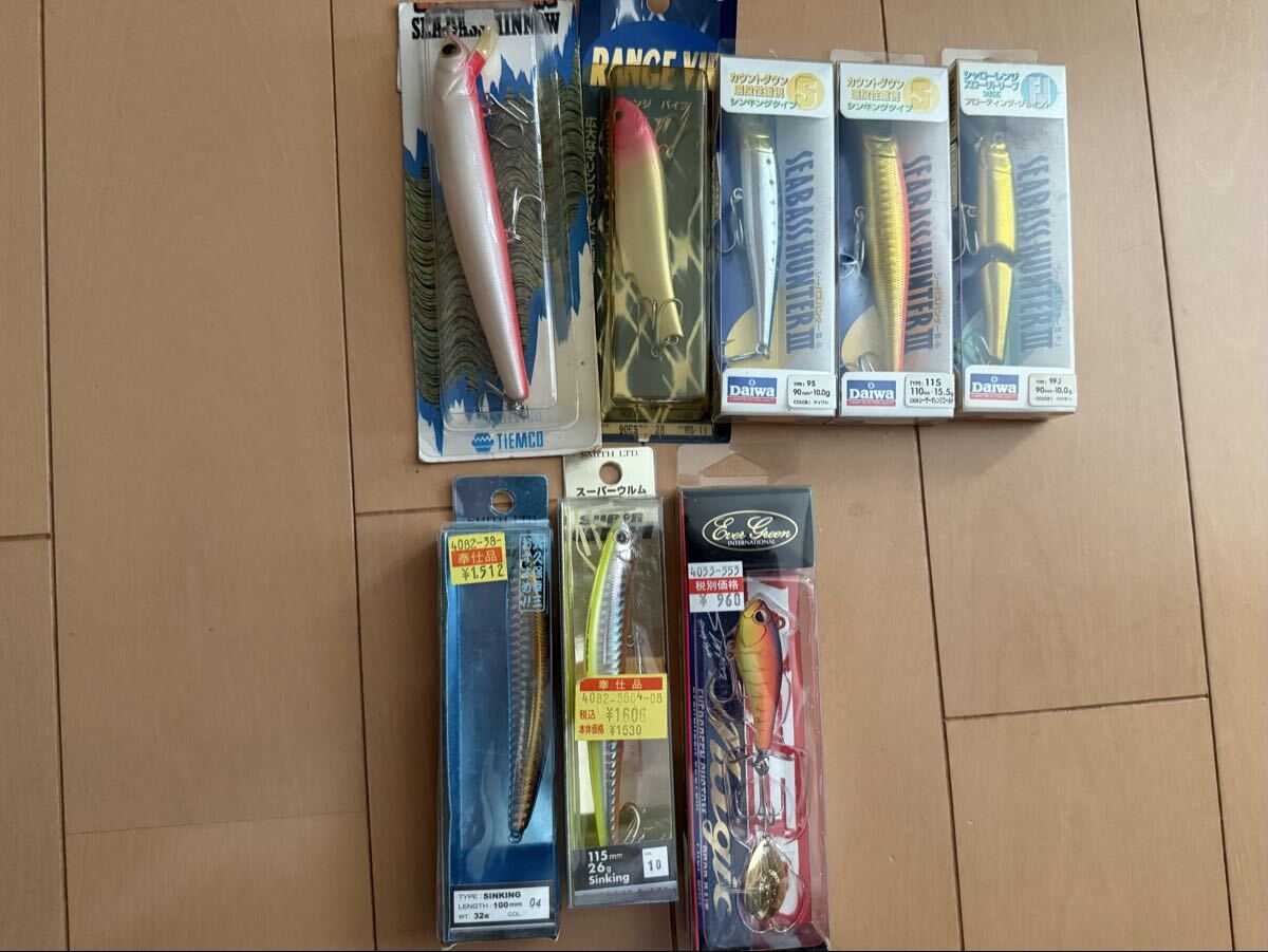ルアー ルアーセット シーバス ダイワ 全8点 未開封品 ミノー ミノージグ_画像1