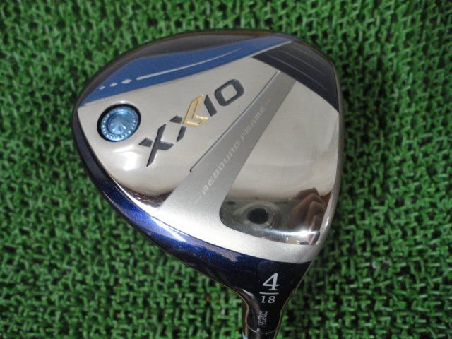 ■ダンロップ ゼクシオ 13 レディス フェアウェイウッド ブルー XXIO 13 BLUE FW#4 18.0 MP1300L L カーボンシャフト L 中古品 日本正規品_画像1