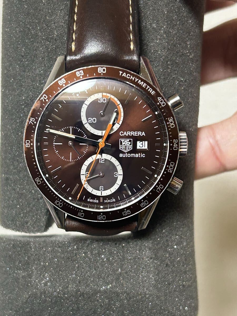 タグホイヤー TAG HEUER CV2013 ブラウン ニューカレラ キャリバー クロノグラフ_画像1