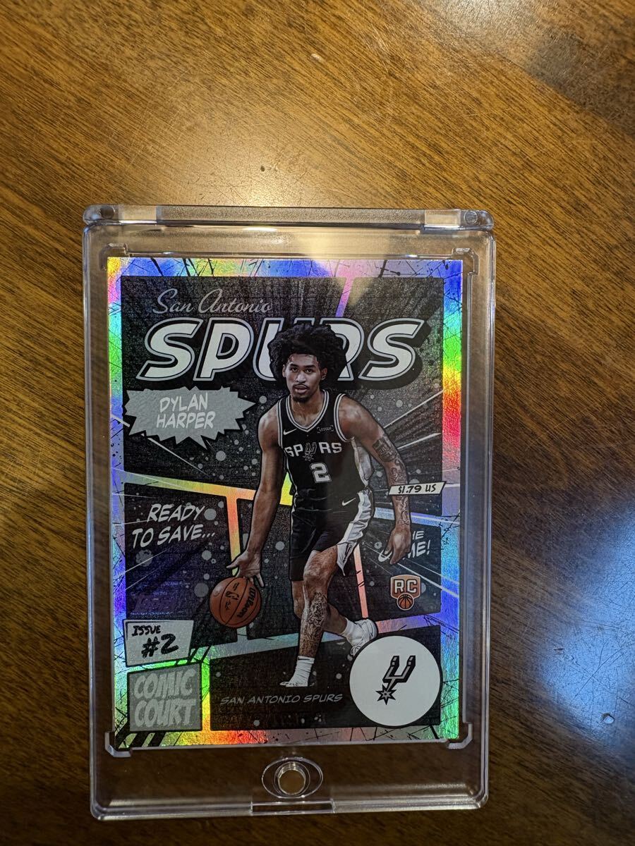NBA карта Dylan Harper RC CONIC COURT SSP кейс хит Spurs 2025-26 Topps