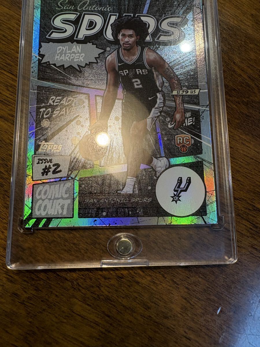 NBA карта Dylan Harper RC CONIC COURT SSP кейс хит Spurs 2025-26 Topps