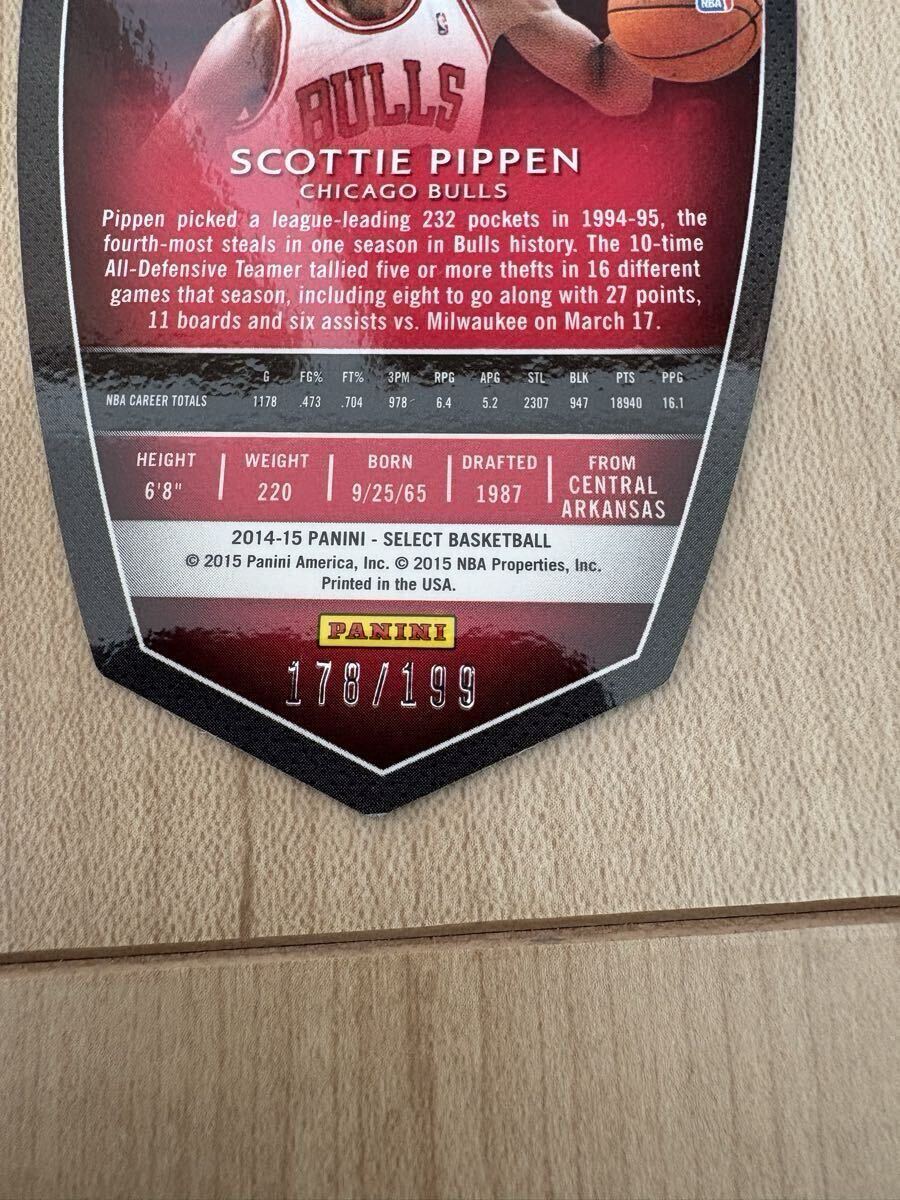 NBA карта SCOTTIE PIPPEN SELECT серийный есть 178/199