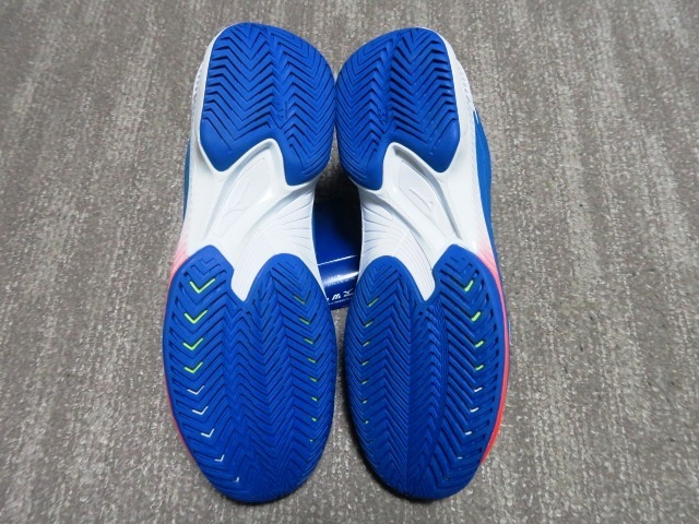 1.6万 完売品 未使用タグ付 MIZUNO ミズノ テニスシューズ ウエーブエクシード TOUR 4 AC オールコート ブルー×ホワイト×レッド 26cm 2E_画像6