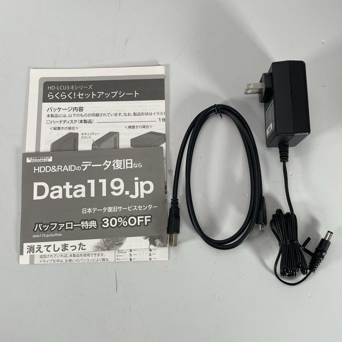 BUFFALO 外付けHDD 4TB USB3.0 HD-LC4.0U3-BKE バッファロー 外付けハードディスク 4.0TB 4000GB ③_画像6