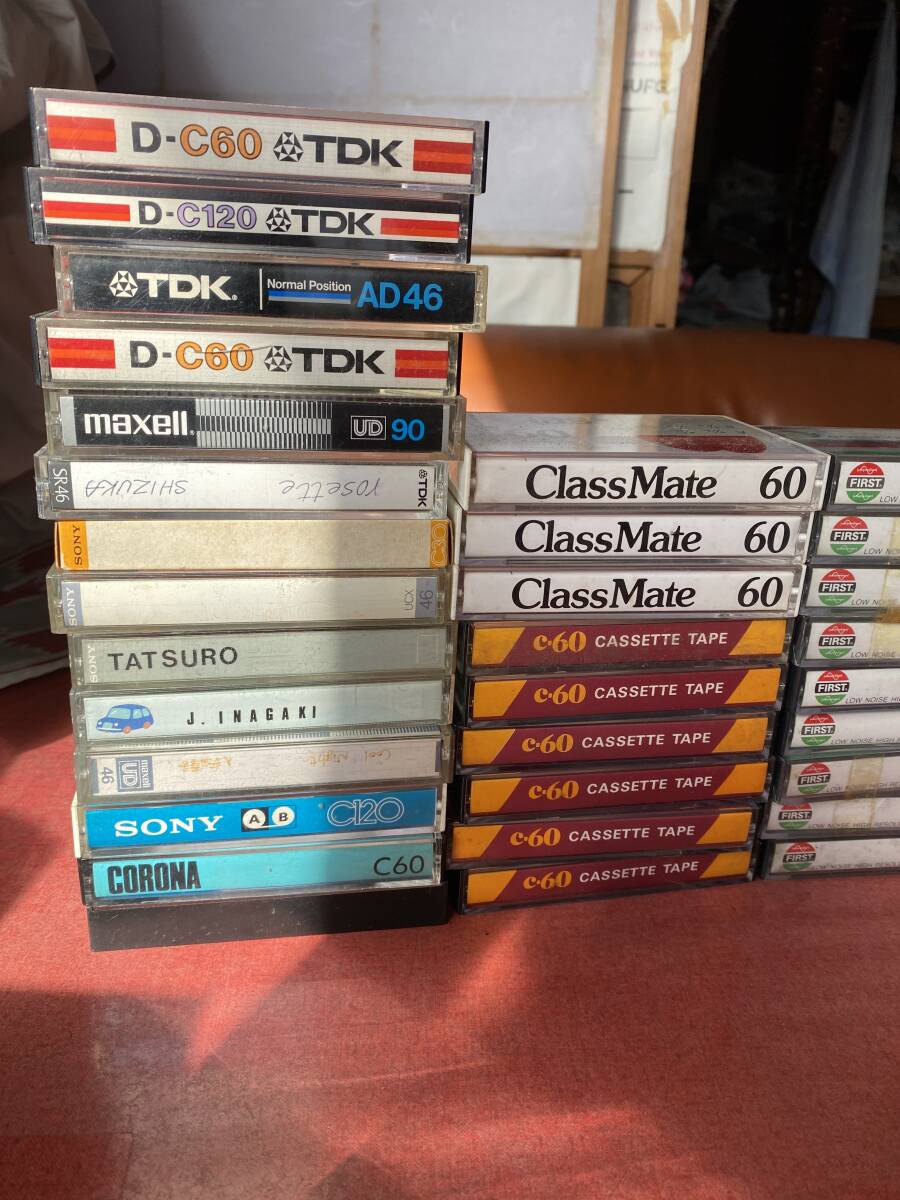 кассетная лента много количество использованный запись settled Junk