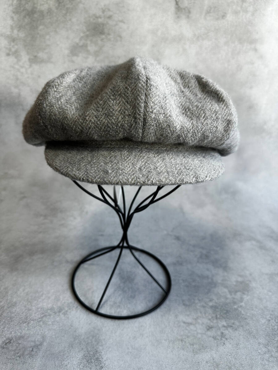 新品未使用 24AW CLASSICAL WOOL LINEN CASKET クラシックウールリネンキャスケット サイズ４ YOHJI YAMAMOTO POUR HOMME ヨウジヤマモト_画像2