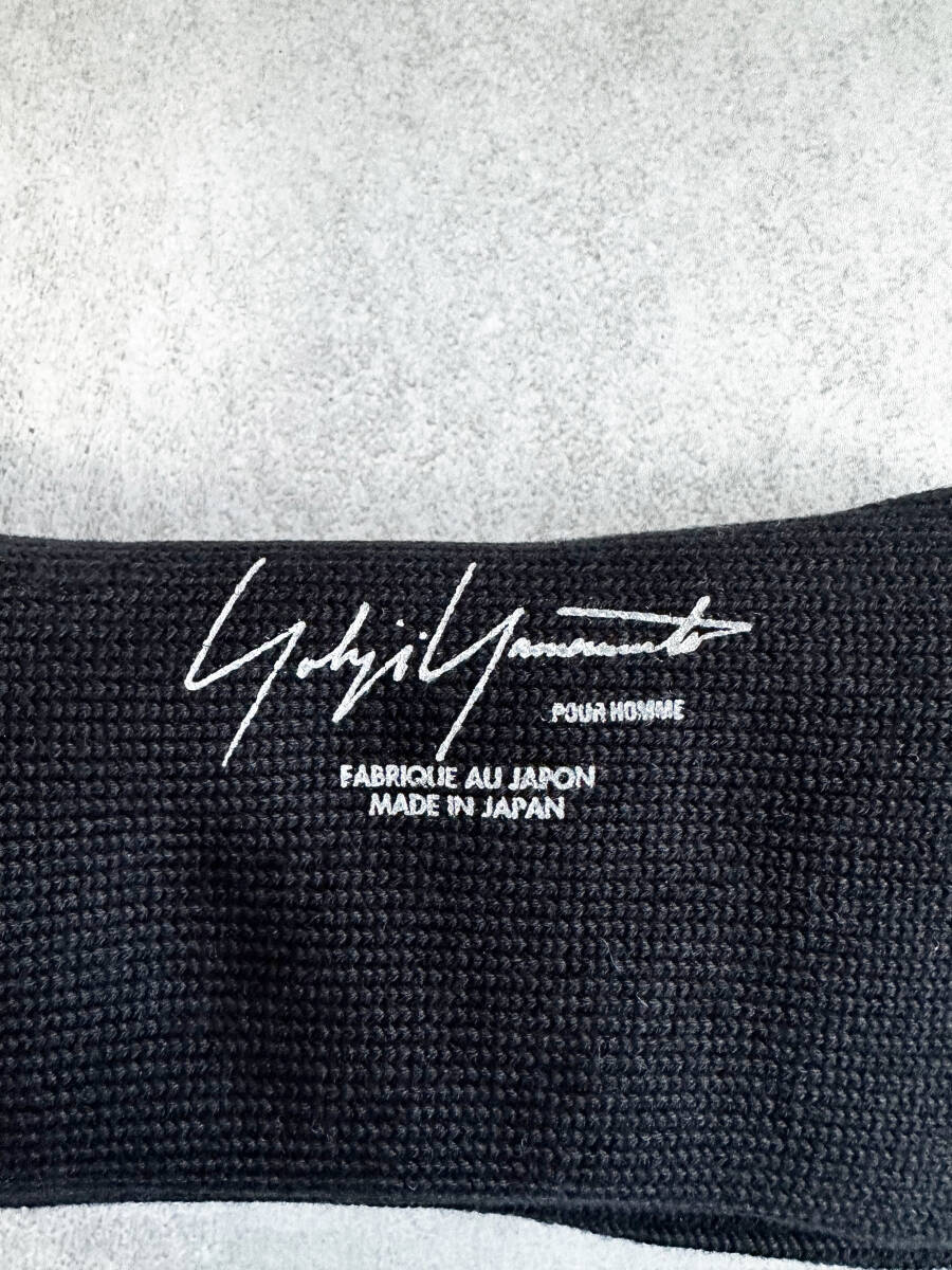 新品未使用 24AW 30/2C/1X1 RIB MILITARY SOCKS リブミリタリーソックス ブラック 靴下 Yohji Yamamoto POUR HOMME ヨウジヤマモト 黒_画像4