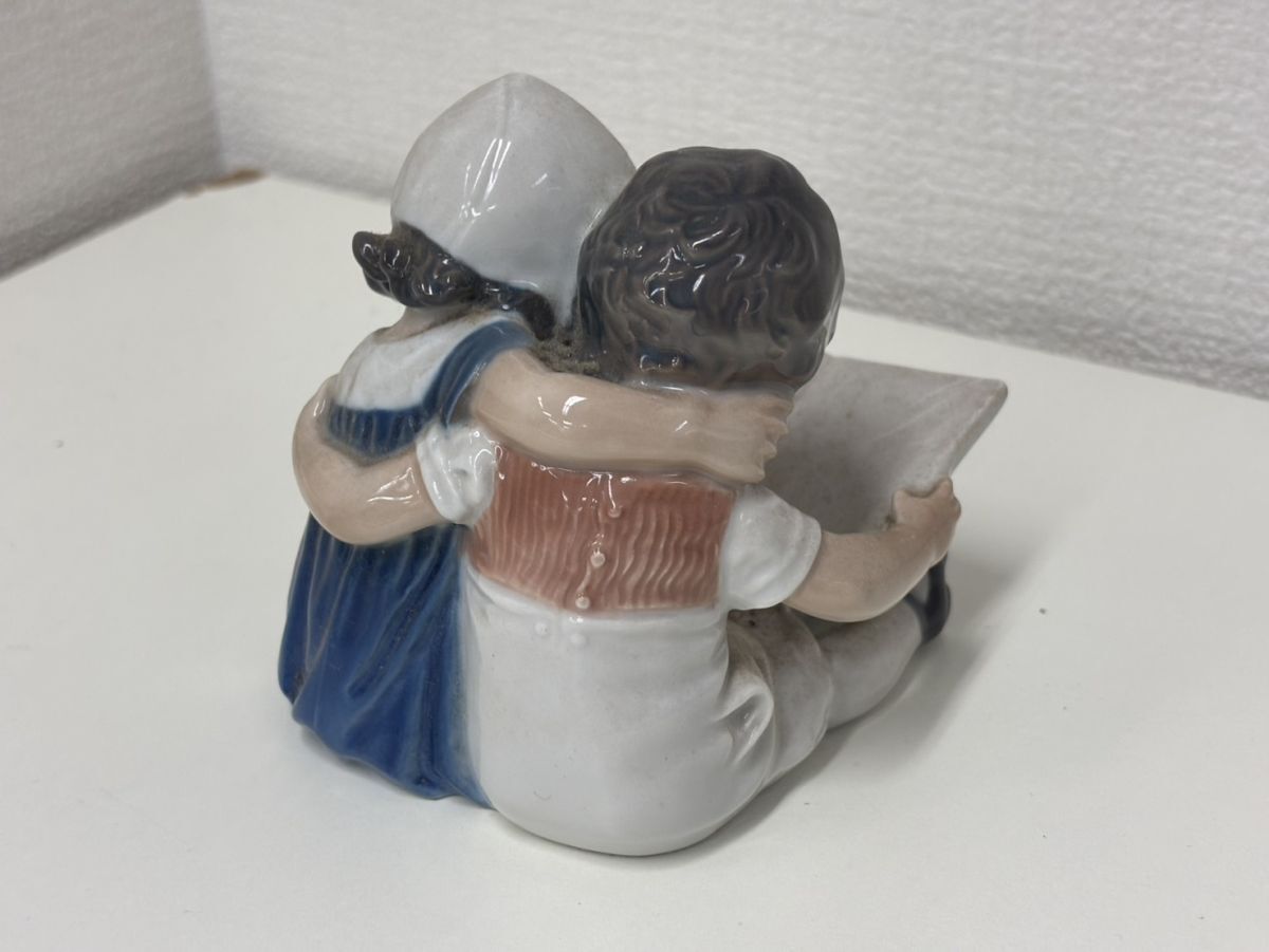 B3092-Y20-5323 ROYAL COPENHAGEN ロイヤルコペンハーゲン 402 フィギュリン 陶器 置物 現状品①_画像4