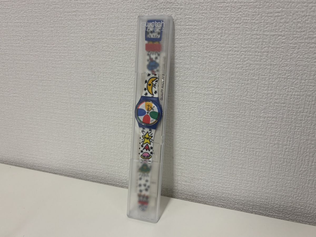 C3674-J40-328◎swatch スウォッチ カステルバジャック クォーツ 腕時計 現状品①◎_画像2