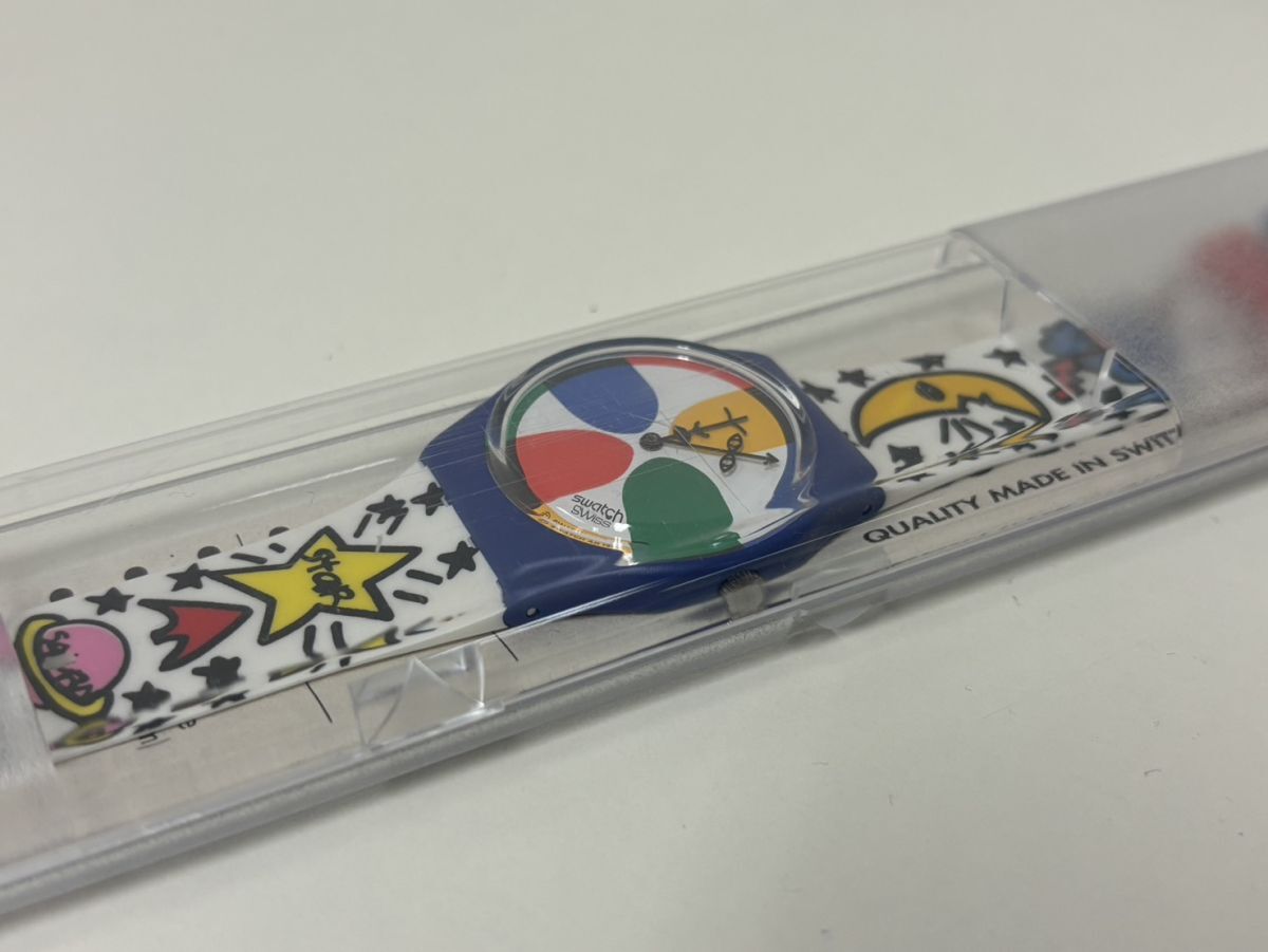 C3674-J40-328◎swatch スウォッチ カステルバジャック クォーツ 腕時計 現状品①◎_画像3