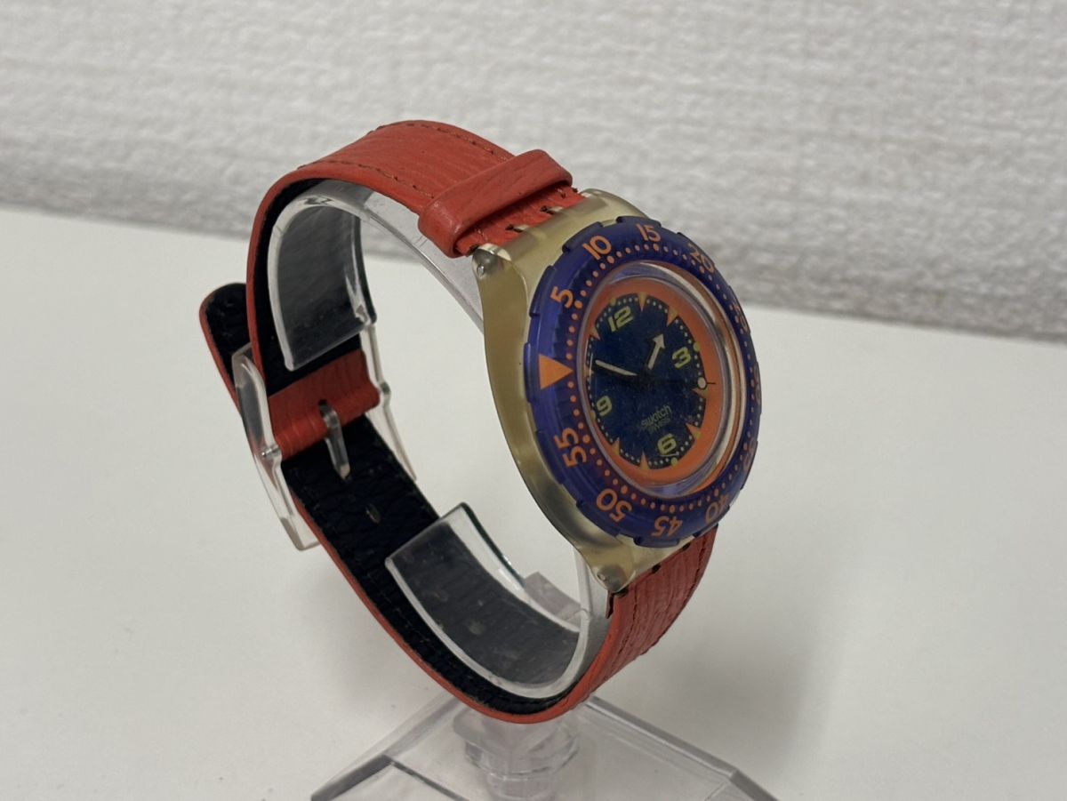 C3654-X12-351◎swatch スウォッチ 200M クォーツ 腕時計 現状品①◎_画像3