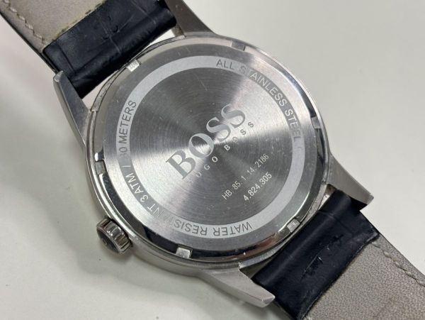 A3623-Y20-5240 ◎HUGO BOSS ヒューゴボス HB.85.1.14.2186 メンズ クォーツ 腕時計 現状品①◎_画像4