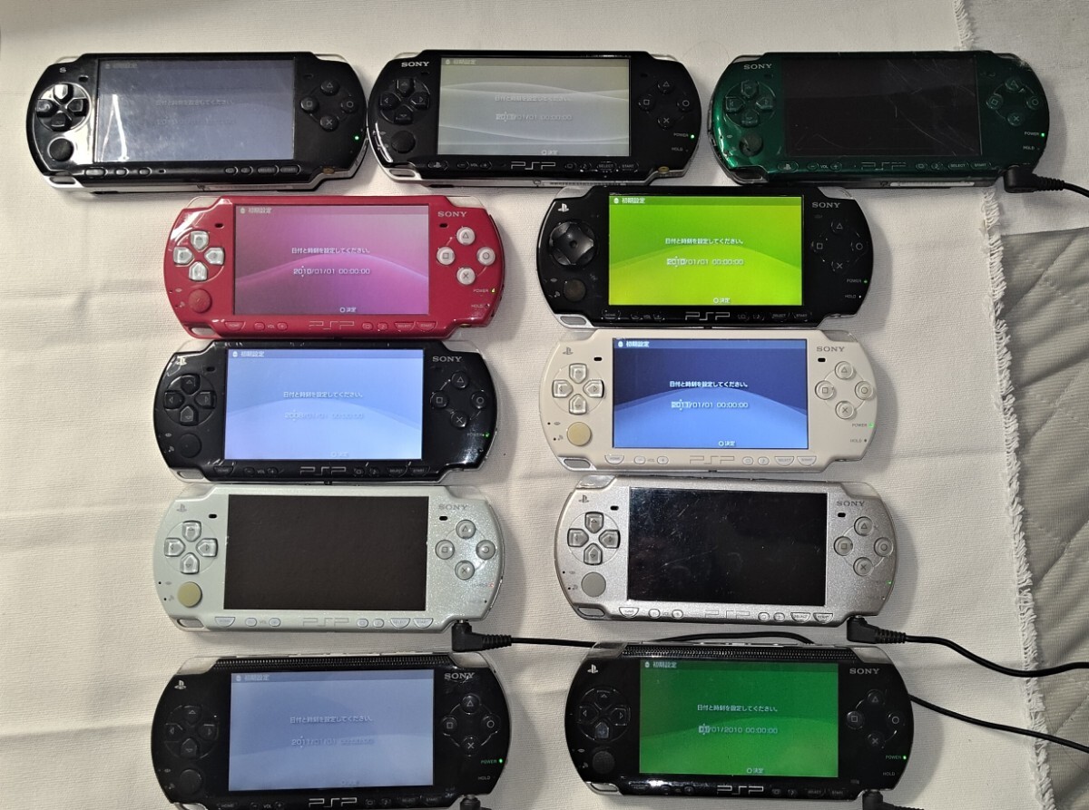SONY プレイステーションポータブル 11台 まとめて PSP3000 3台 PSP-2000 6台 PSP-1000 2台 ジャンク_画像1