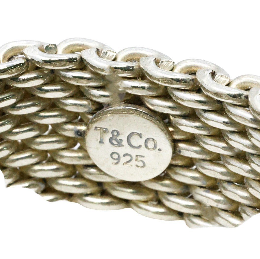 ■ 1円 ～ 正規 中古 美品 ■ ティファニー Tiffany &Co.■ サマセット メッシュ リング ■約 10号 指輪 シルバーAg 925 アクセ ジュエリー_画像5